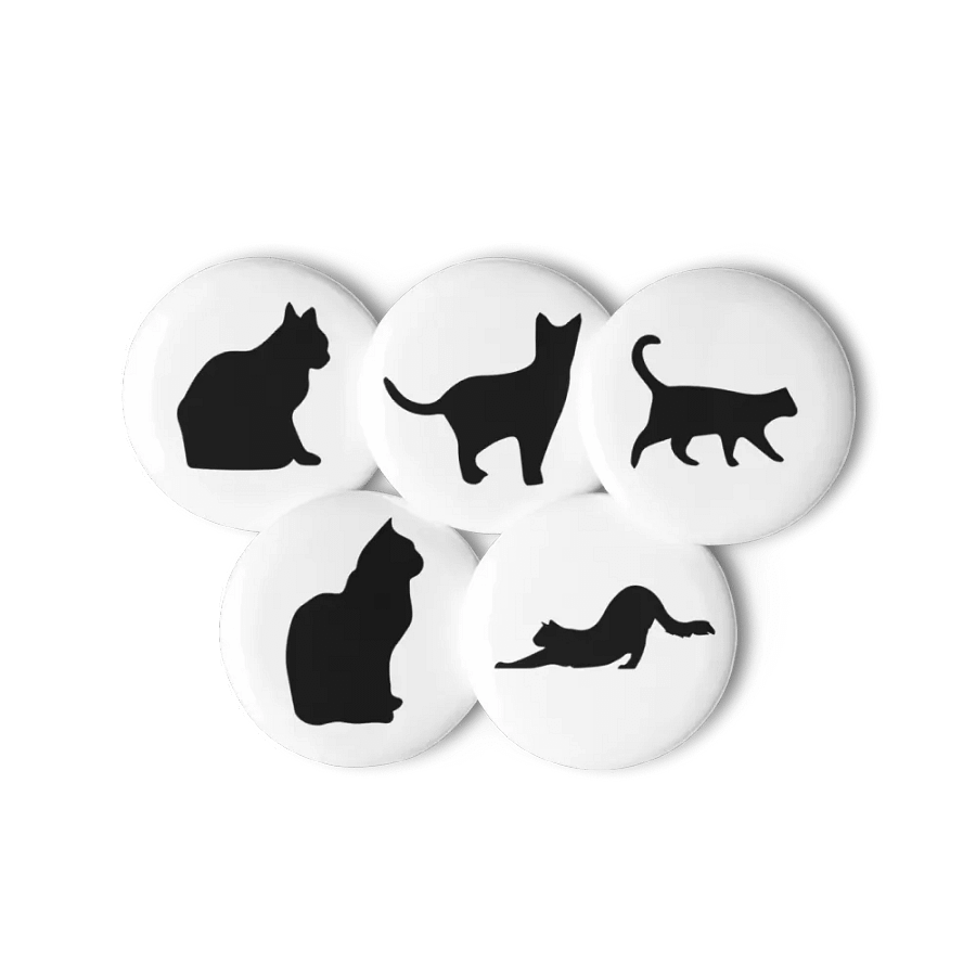Black Cat Silhouettes Pin Set (5pcs) product image (11)