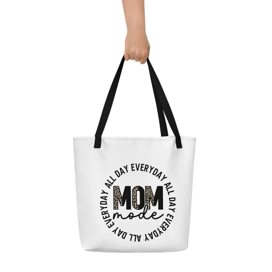 'Leopard Print Mom mode' Customizable Tote Bag product image (10)