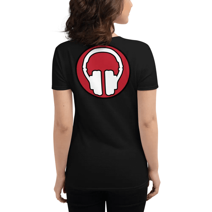 Women's Tribe Front | Headphones Back Print Gildan Middleweight T-Shirt product image (2)