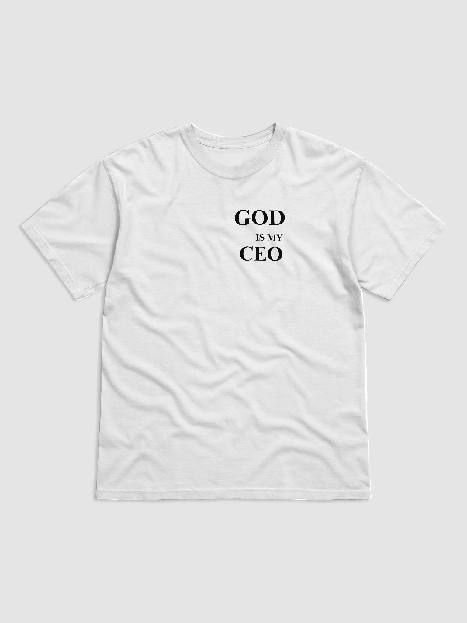 GOD IS MY CEO T-SHIRT (BLACK FONT) product image (54)