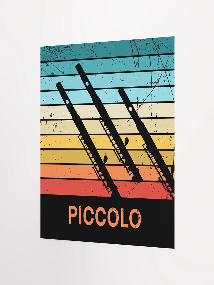 Small Retro Abstract Flute Poster - Piccolo product image (2)