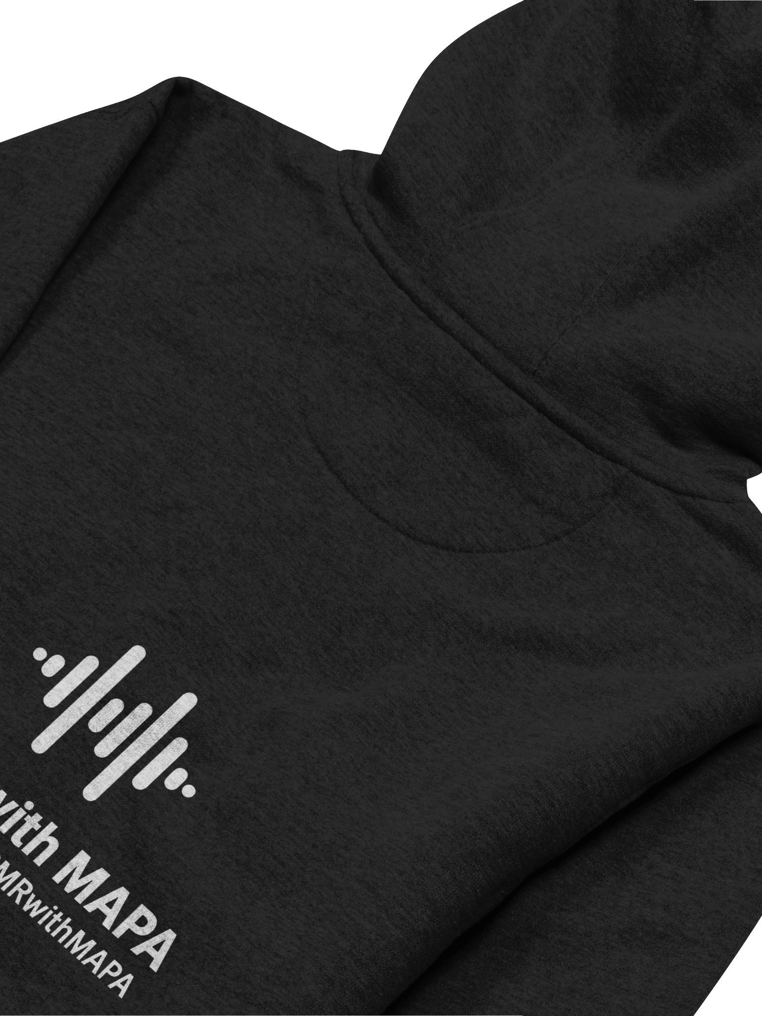 ASMR with MAPA Premium Unisex Hoodie – Soundwave Design (Black) product image (4)