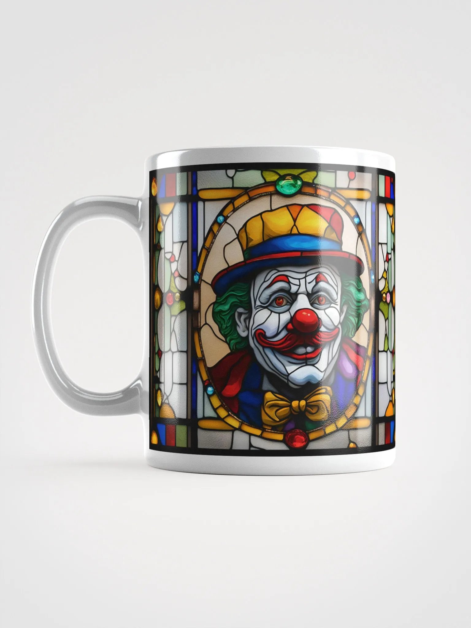 #006 Whistlin' Willie Clown Stained Glass Mug product image (18)