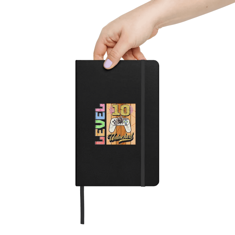 Level 10 Unlocked Gaming Milestone Hardcover Notebook product image (6)