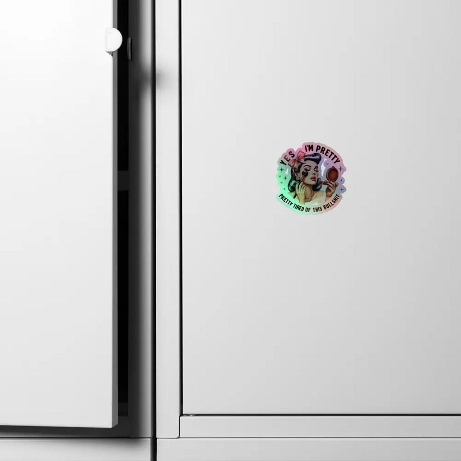 Yes I'm Pretty Sticker product image (6)