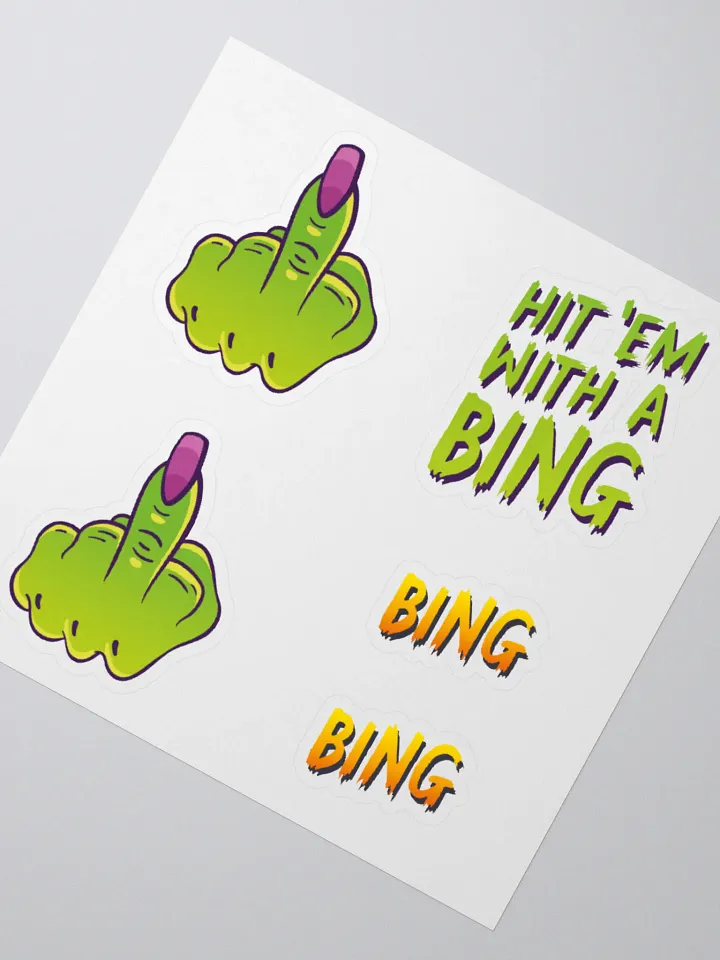 Hit 'em with a Bing Sticker Set product image (5)