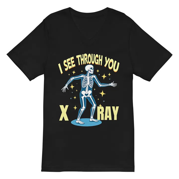 X-Ray Vision Skeleton V-Neck Tee product image (2)