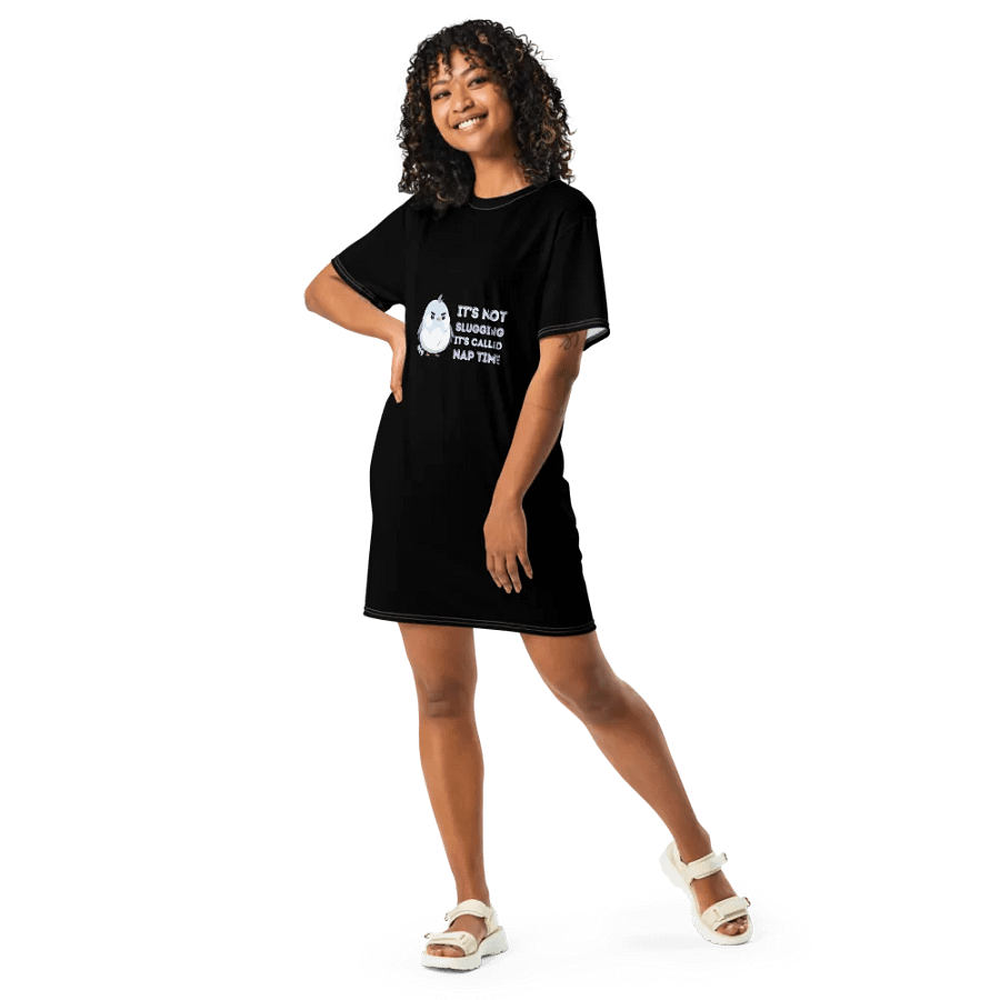 Nap Time Black T-Shirt Dress product image (5)