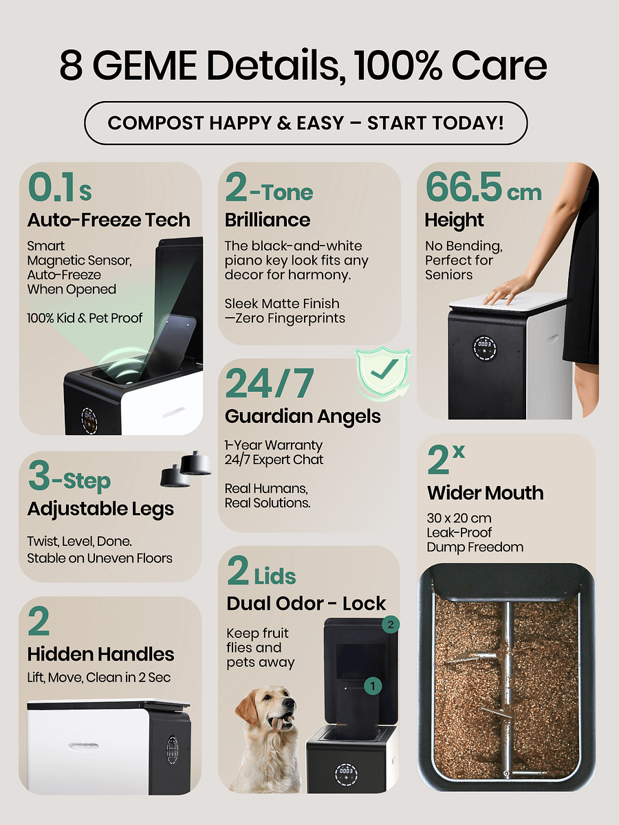 GEME Composter, alternative for mill food recycler product image (4)