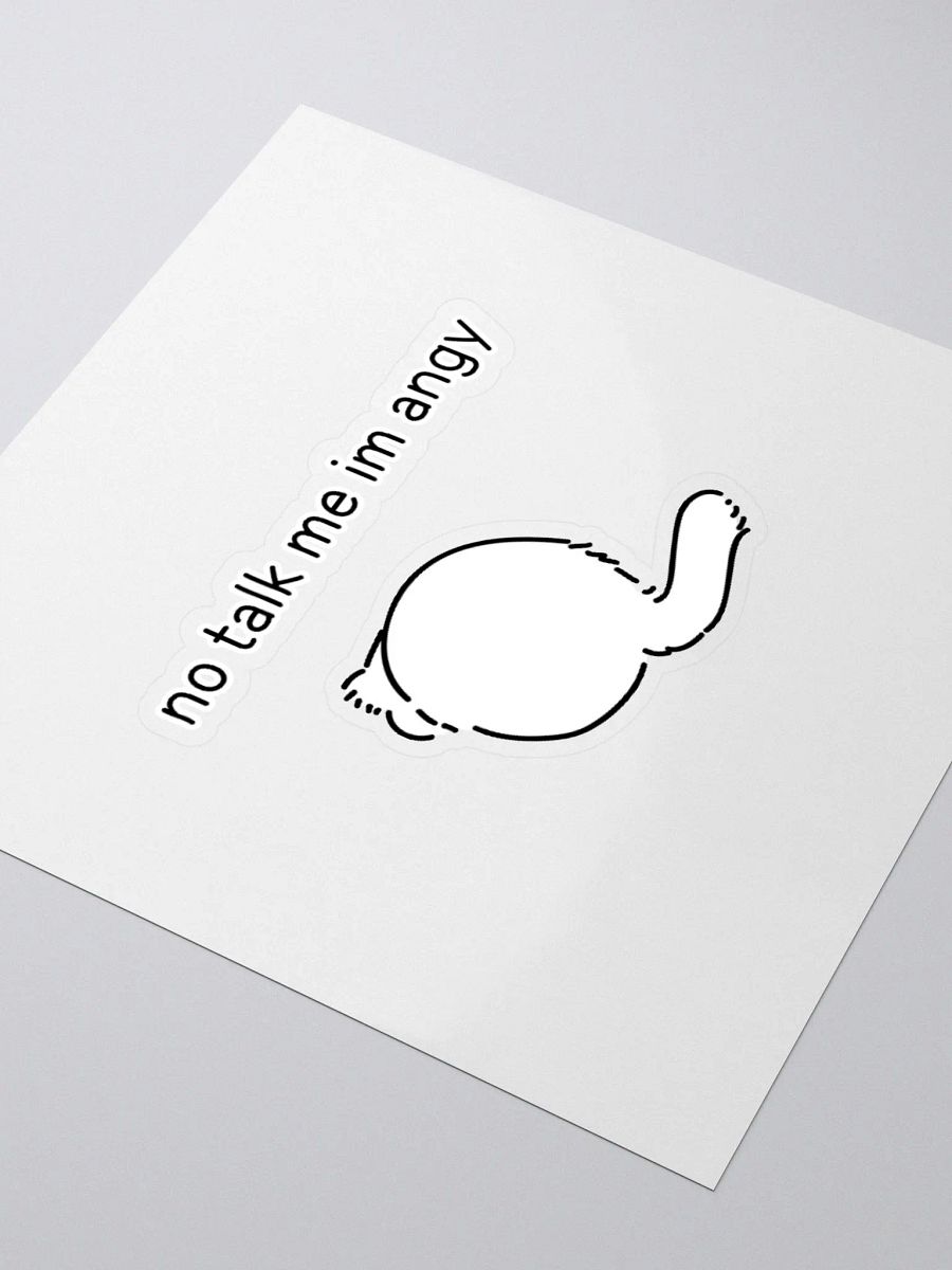 No Talk Manul Angy - Sticker product image (9)