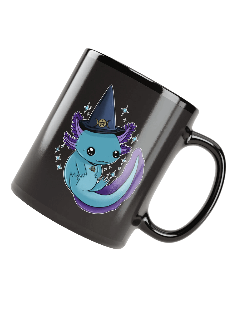 Whimsical Wicca Black Ceramic Mug - Axolotl product image (8)
