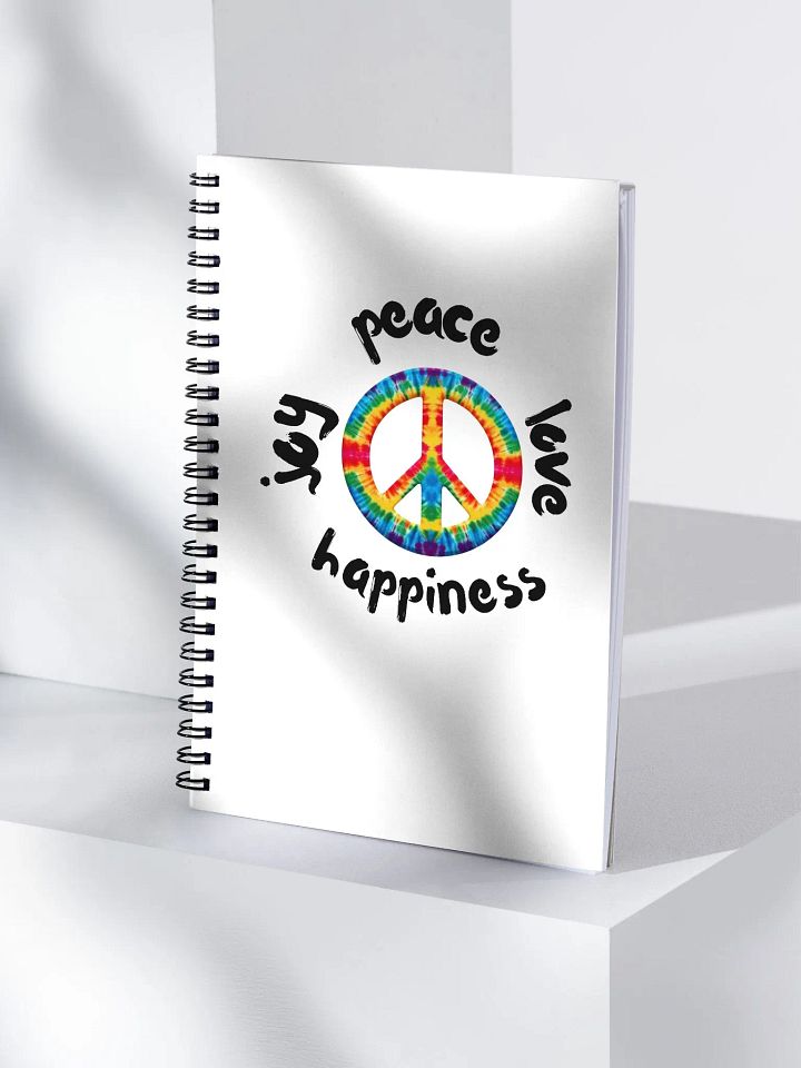 Tie Dye Peace Spiral Notebook product image (1)