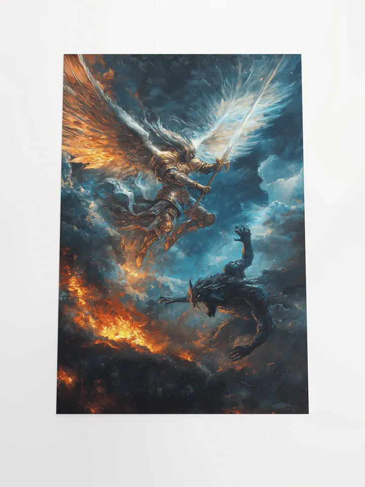 Fiery Battle Enhanced Poster product image (1)