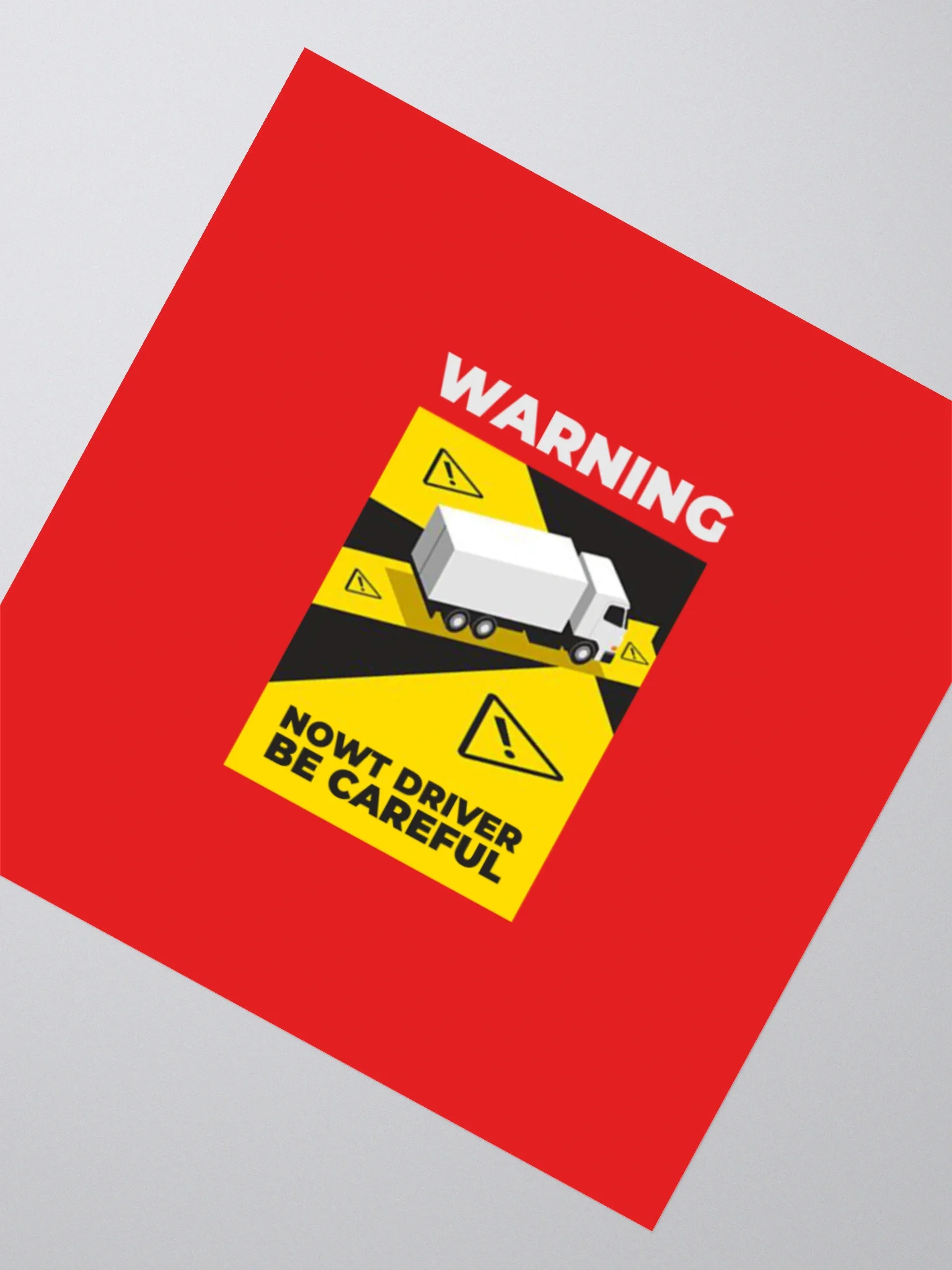 The Stickers: "Warning: NOWT Driver" product image (2)