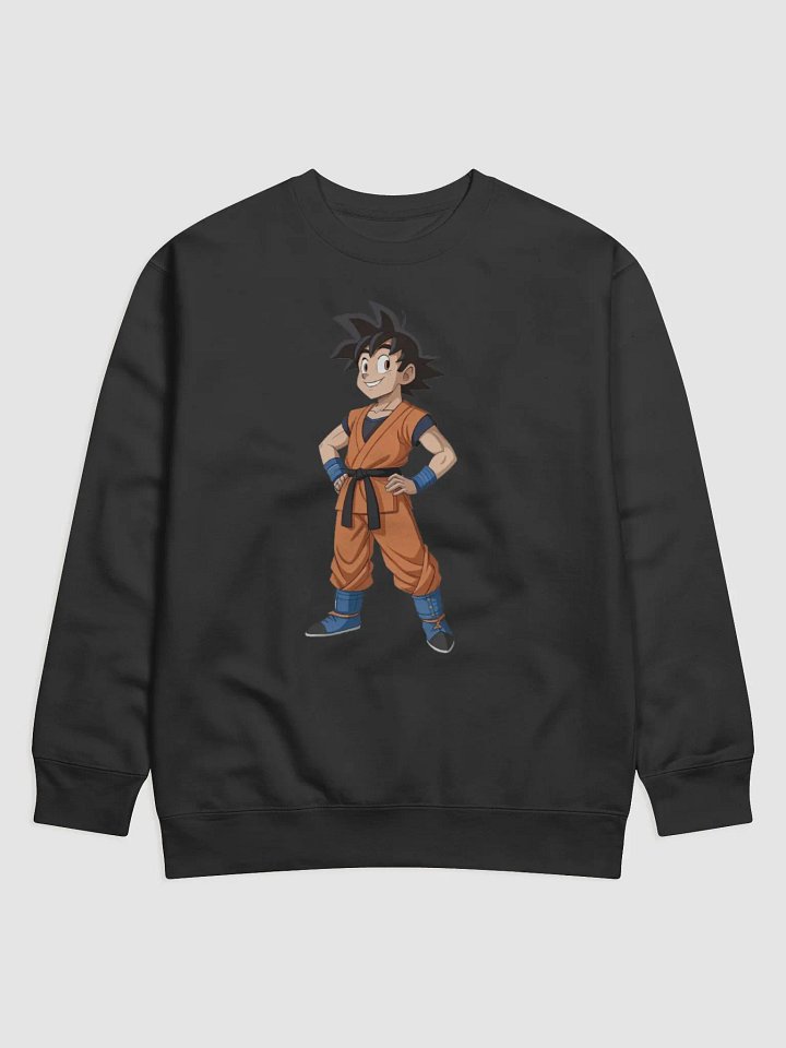 Spiky Black Hair Martial Arts Sweatshirt product image (1)