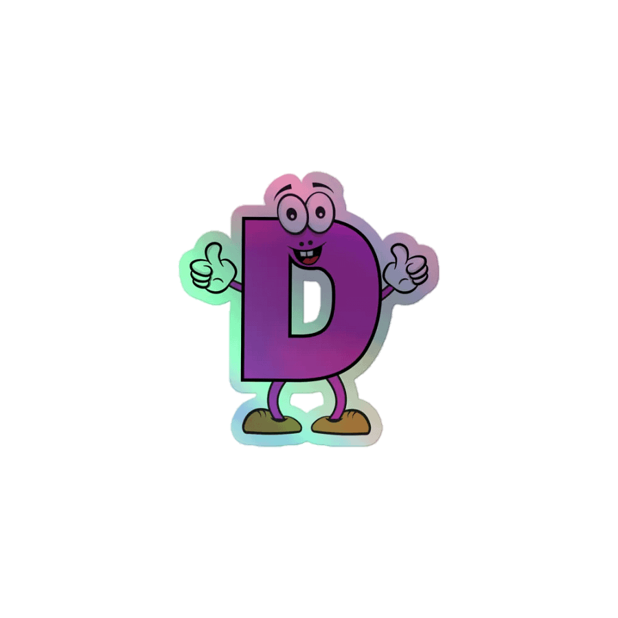 D Holographic Cartoon Character Sticker product image (1)