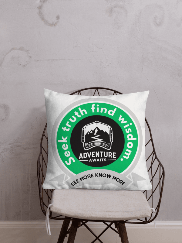 Coastal Paradise Premium Pillow | Seek truth, find wisdom. product image (1)