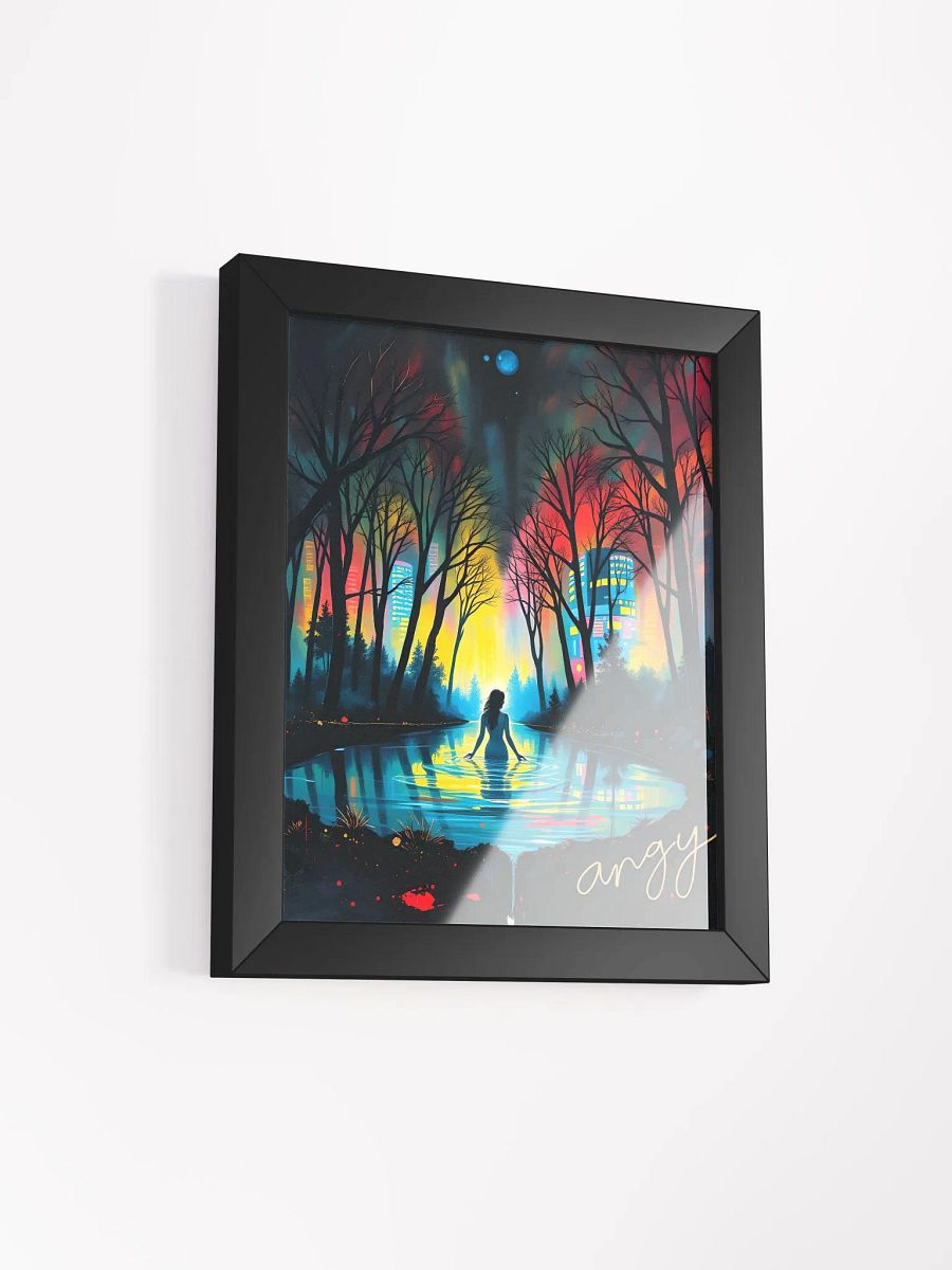 Listen to the song by feist called, The water, Ayous Wood Framed Matte Poster product image (7)