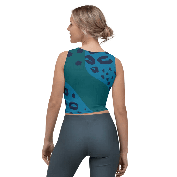 Aqua Wave All-Over Crop Top product image (2)