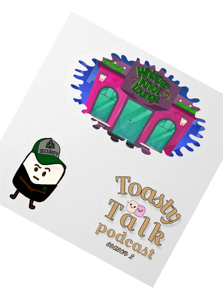 Whisper Knot Lounge Kiss Cut Stickers product image (7)