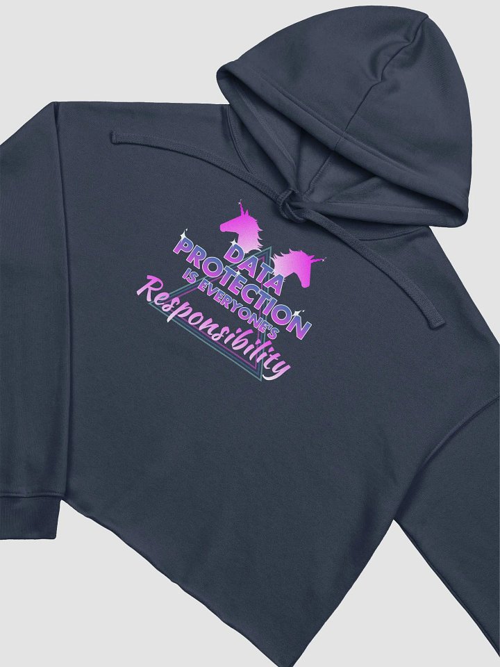 Data Protection fleece crop hoodie product image (1)