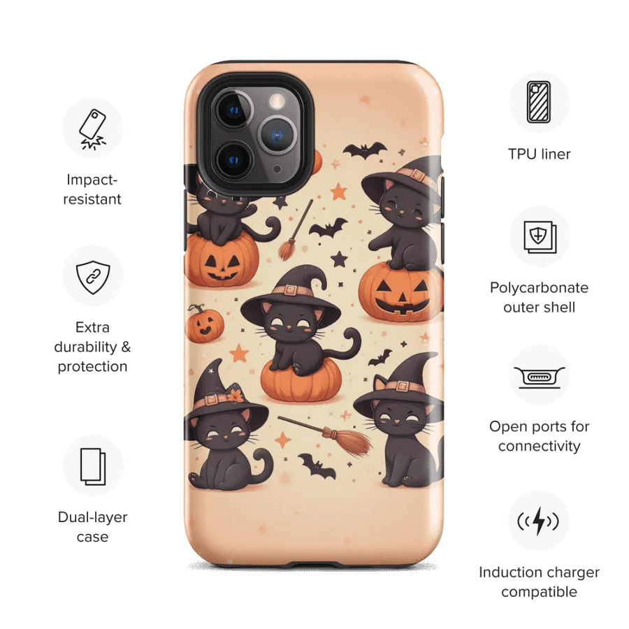 Witchy Black Cats iPhone® Tough Case product image (28)