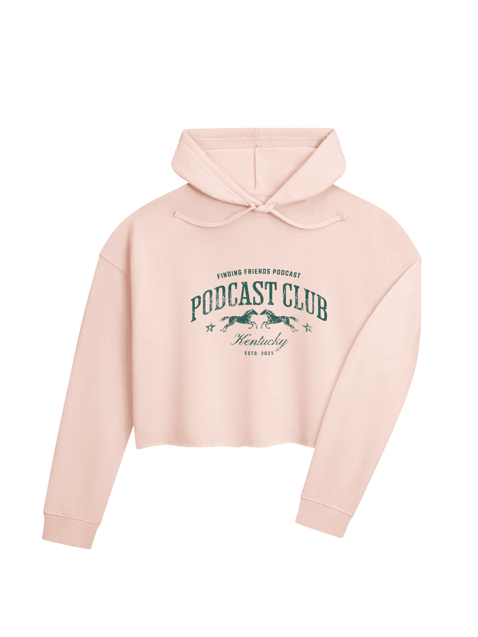 Vintage Podcast Club Cropped Hoodie product image (4)