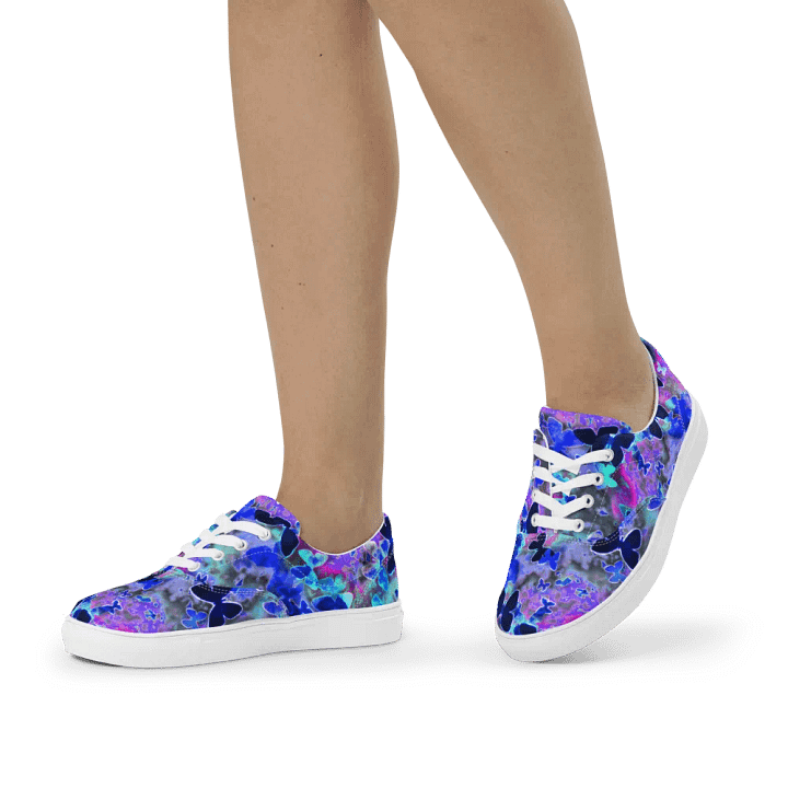 butterfly nebula lace up canvas shoes (womens) product image (2)