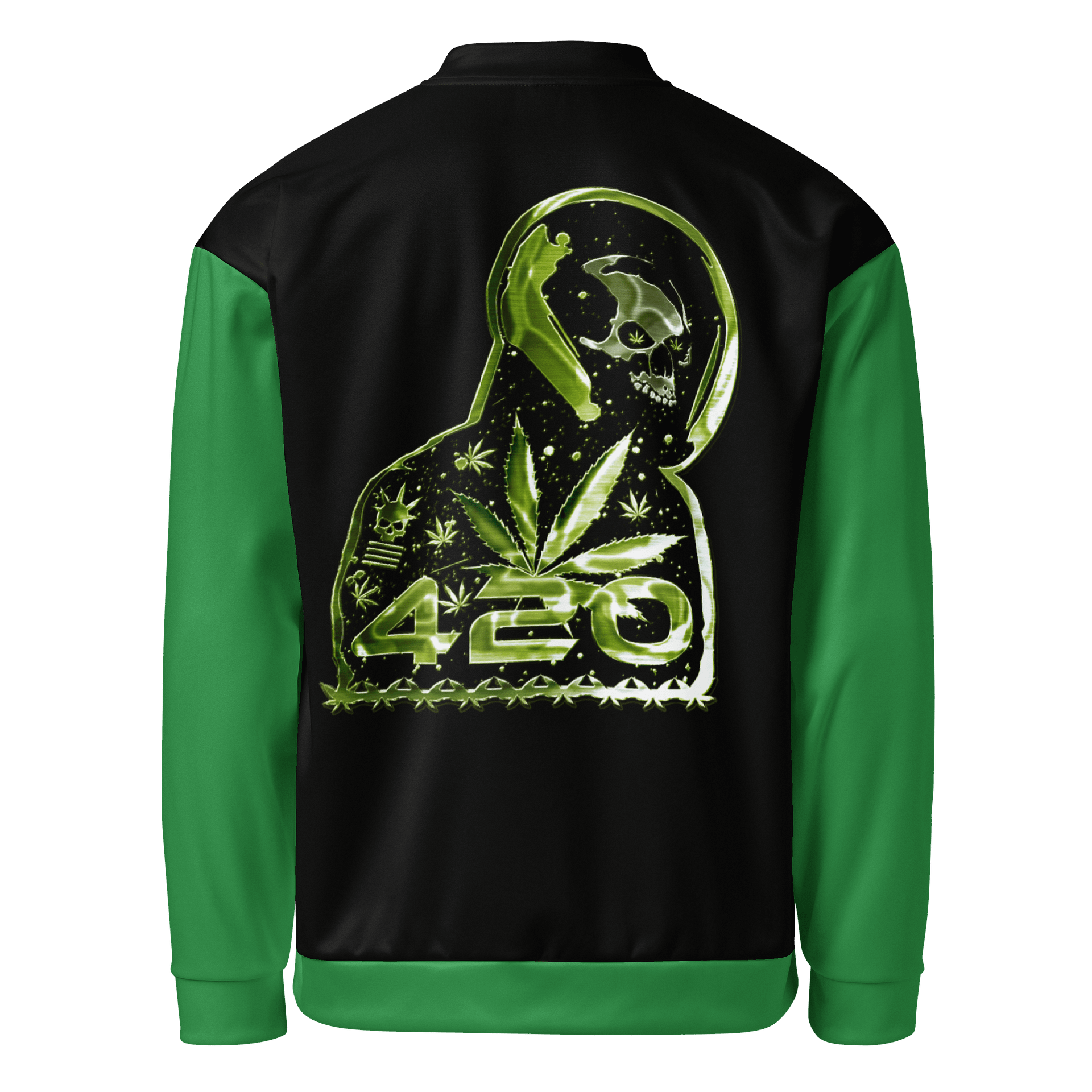 420 Green Sleeves Bomber Jacket product image (2)