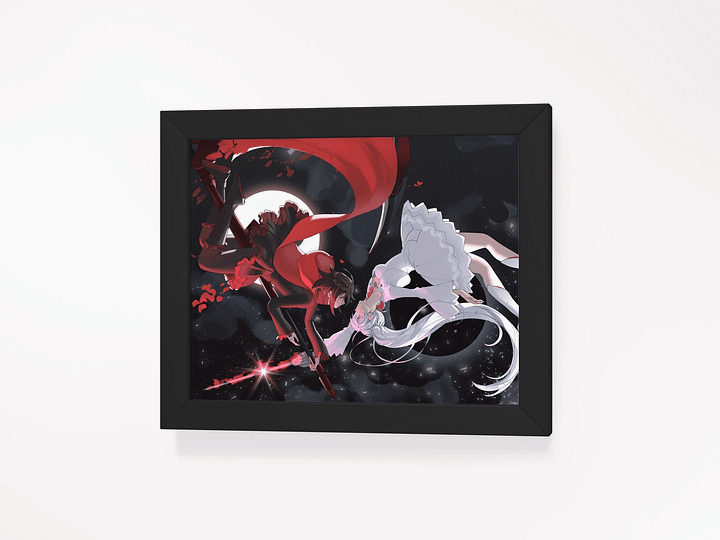 WHITEROSE ♦️💮♦️ FRAMED PRINT (S) product image (1)