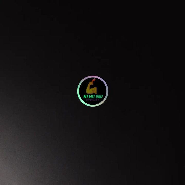 Fit Fat Dad Logo Hologram Sticker product image (4)