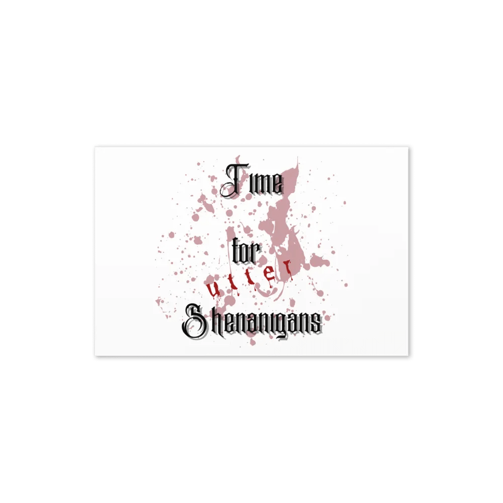 Time for utter shenanigans card product image (20)