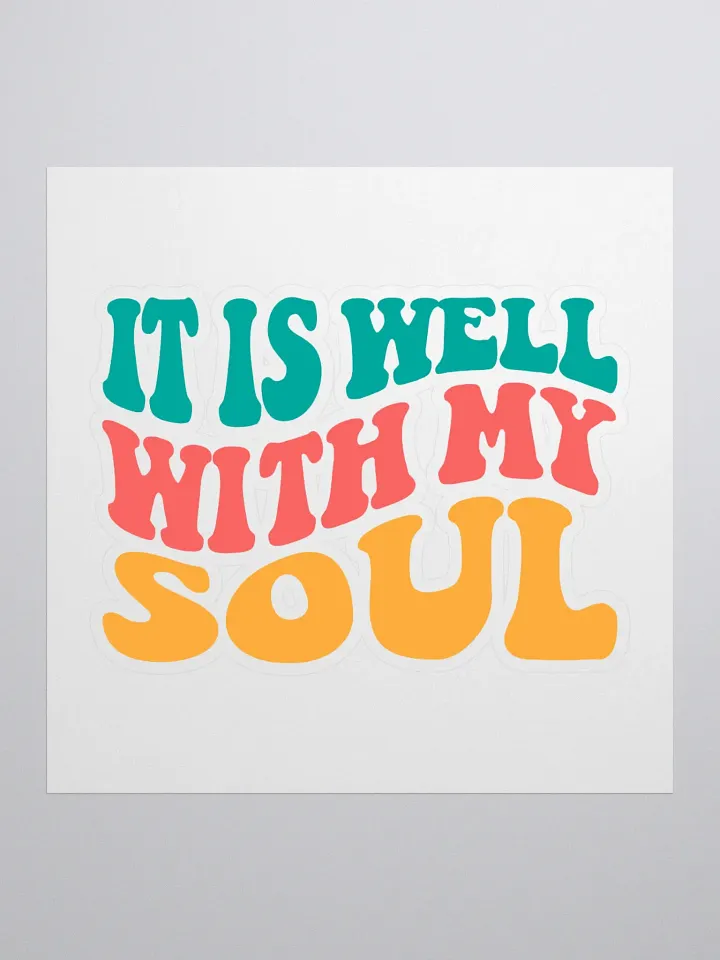 It Is Well Retro Style Sticker product image (1)