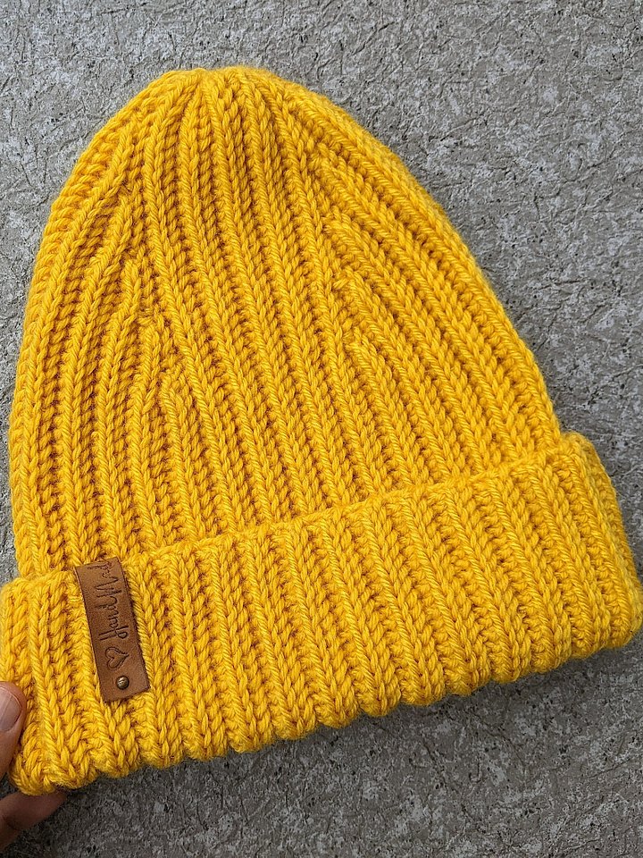 Crochet Ribbed Hat Pattern product image (1)