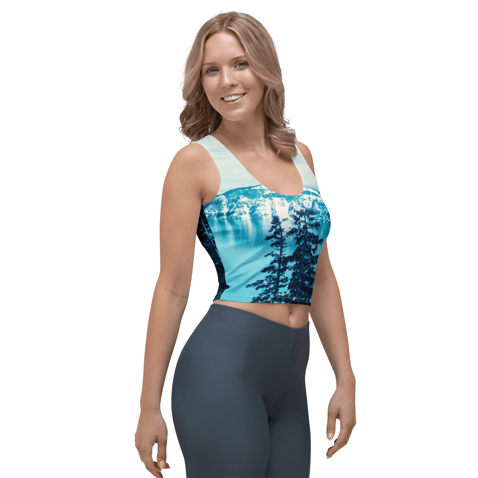 Crater Lake Lomopurple Crop Top Tank product image (4)