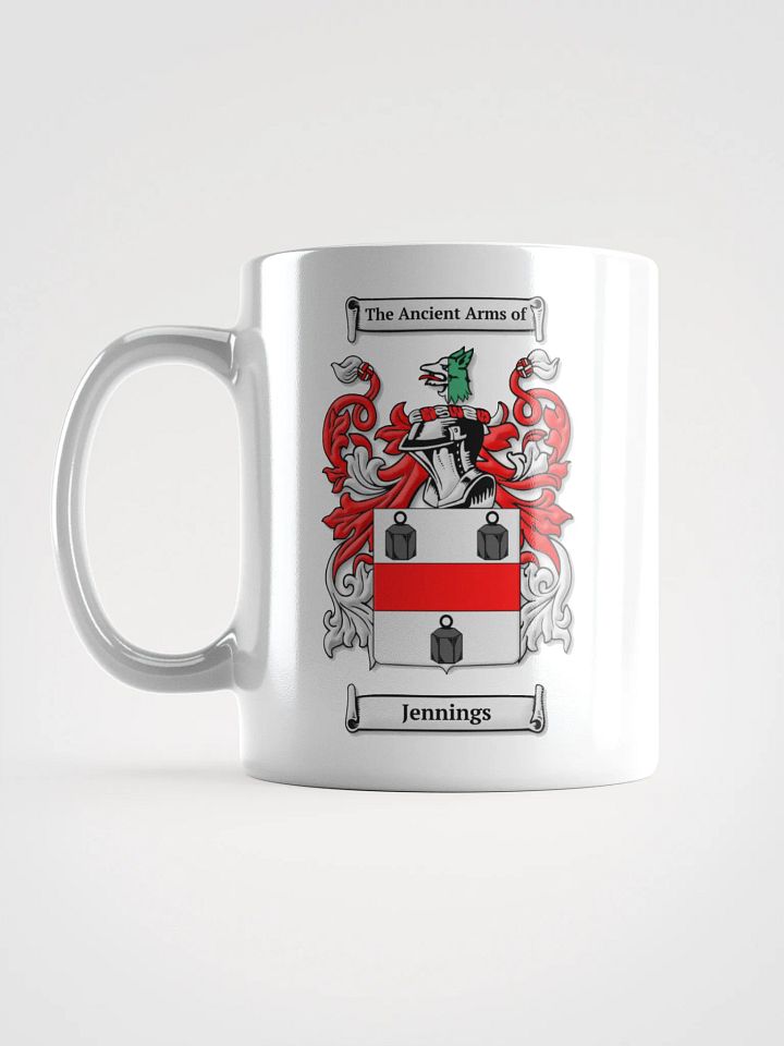 Jennings Family Crest - White Mug product image (2)