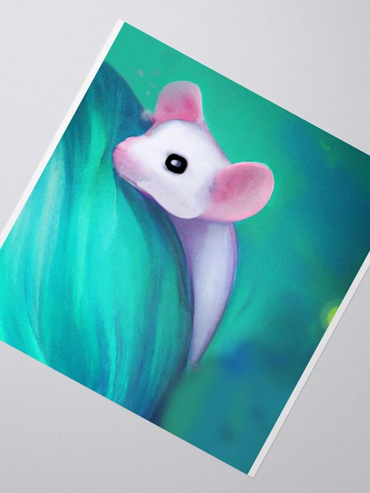 baby white rat sticker product image (6)