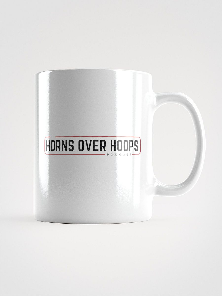 The Horns Over Hoops White Official Mug product image (1)