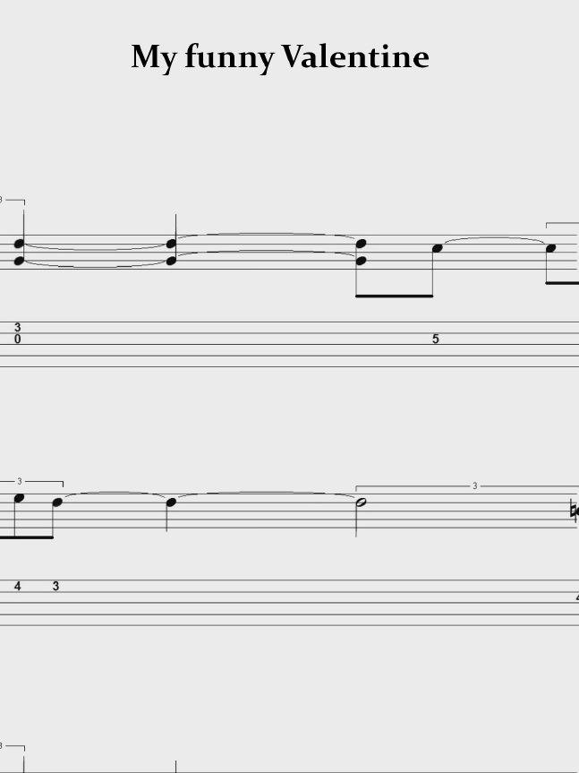 My funny Valentine - Guitar sheet music product image (1)