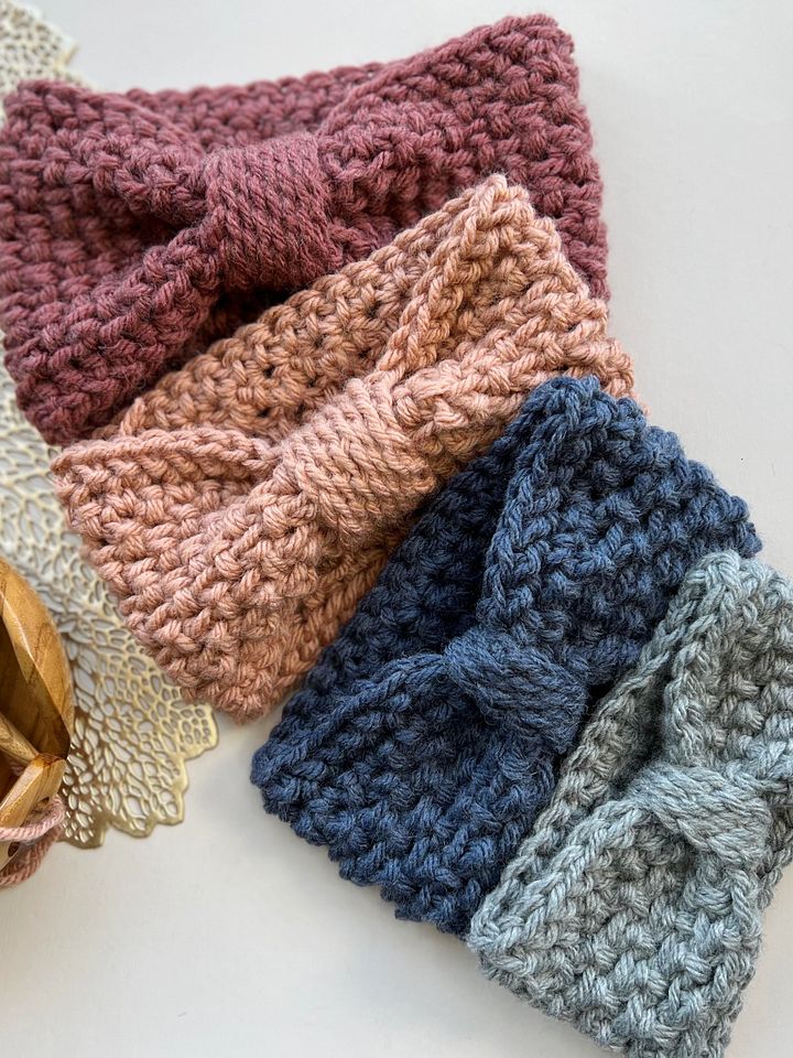 Herringbone Moss Easy Chunky Crochet Headband Pattern product image (1)