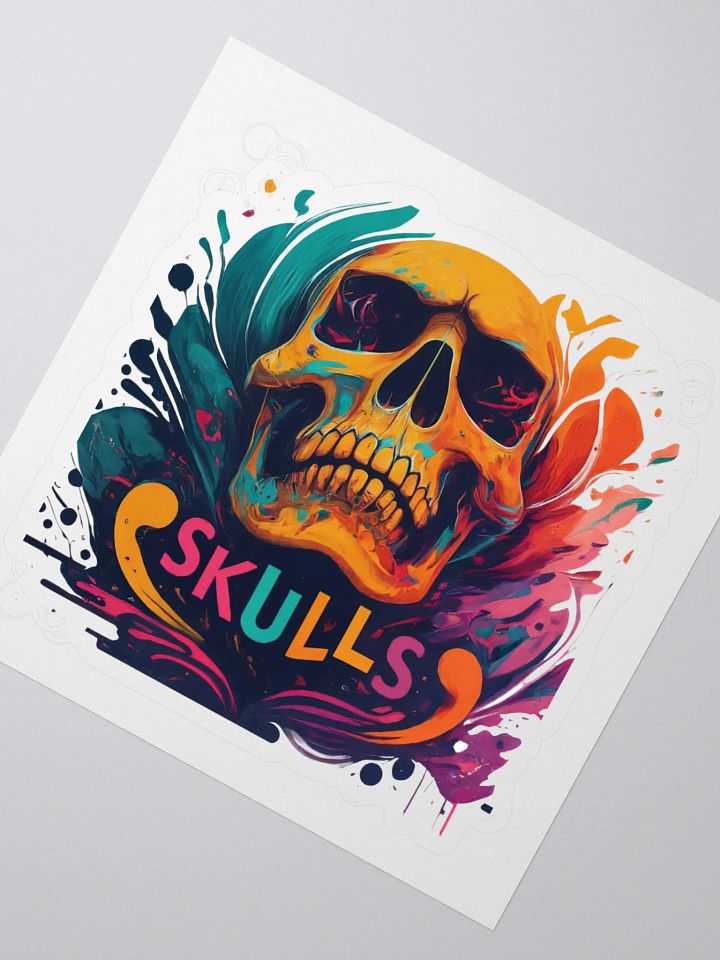 Psychedelic Skulls Kiss-Cut Stickers product image (2)