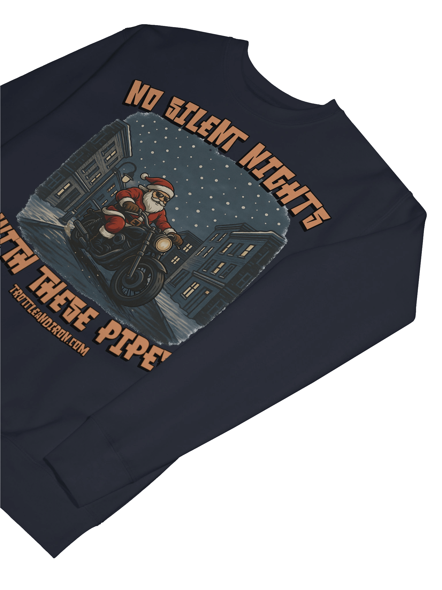 Throttle & Iron “No Silent Nights with These Pipes” Sweatshirt product image (52)