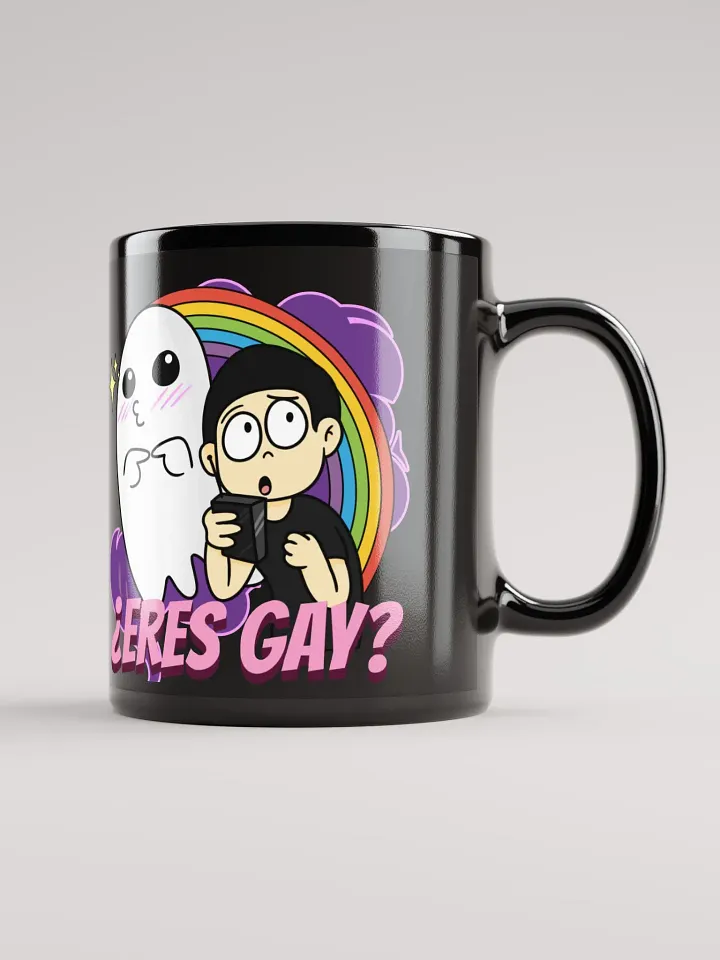 ¿Eres Gay? | Taza Negra Brillante product image (2)