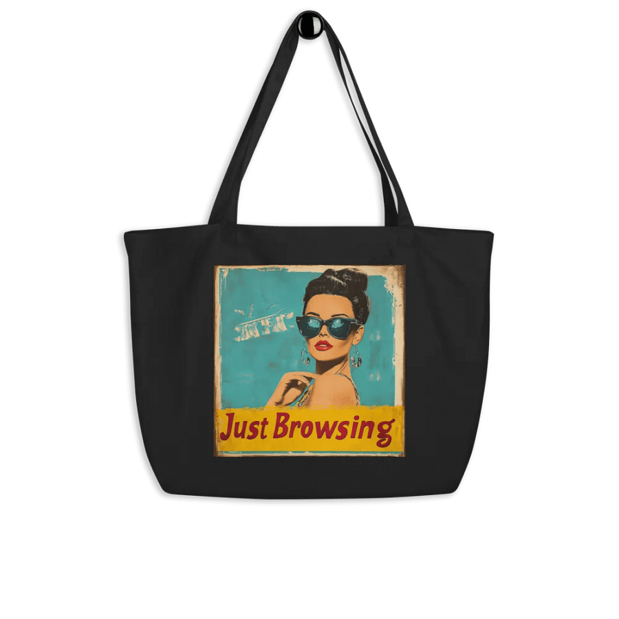 Just Browsing Retro Tote Bag product image (4)
