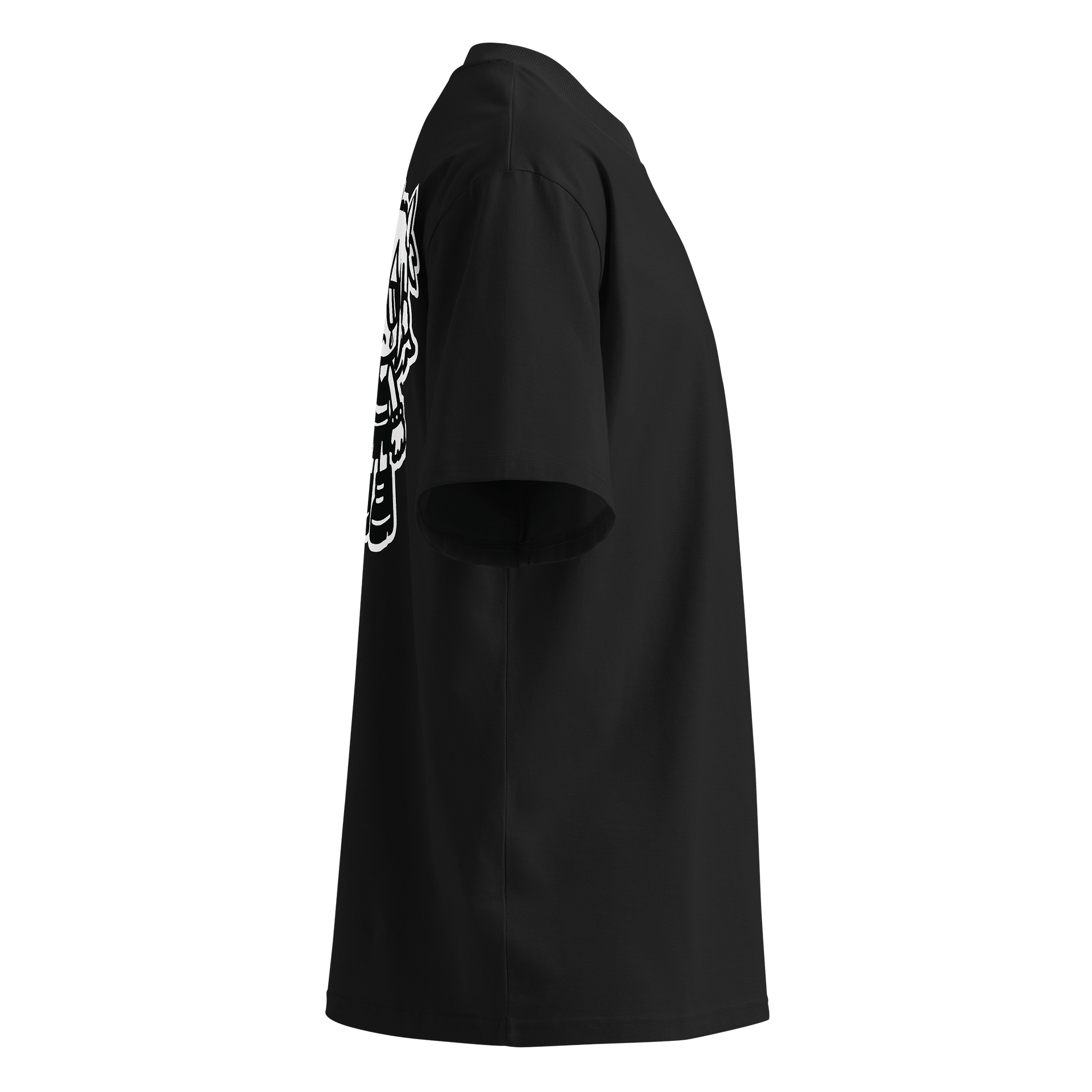 Rave Love Oversized Shirt blk product image (2)