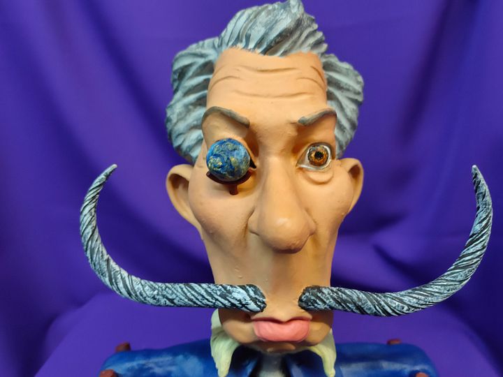 Extraordinária estatueta Salvador Dali, caricatura moderna, peça de autor product image (2)