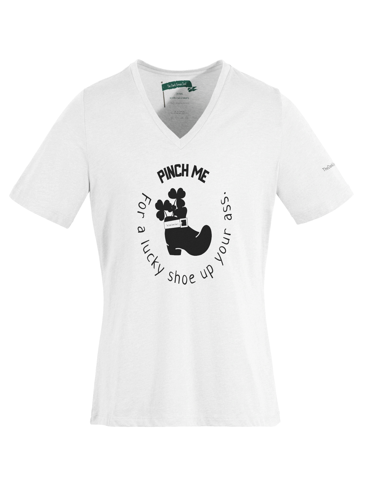 Lucky Shoe Black - Women's V-Neck Tee product image (1)
