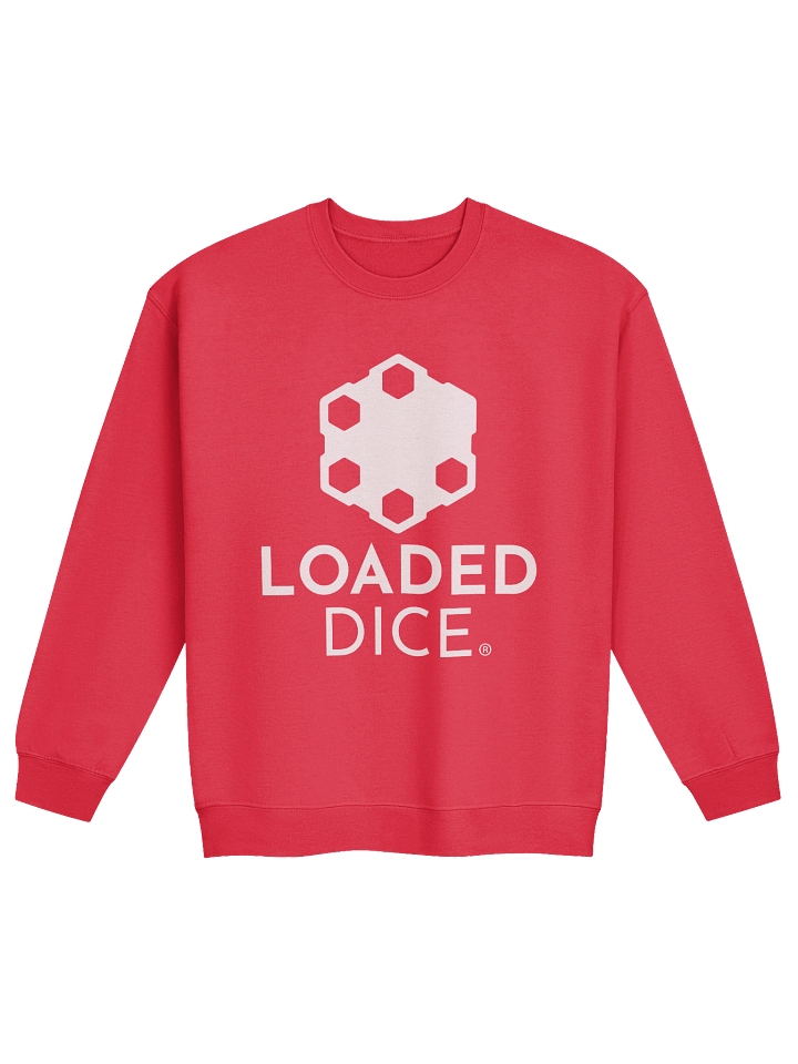 Loaded Dice Graphic Crewneck Sweatshirt Red product image (1)