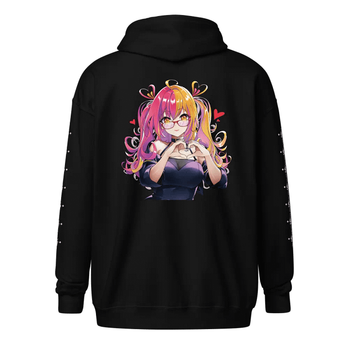 Hitori 사랑해 Valentine's 2025 Unisex Heavy Blend Zip Hoodie product image (8)