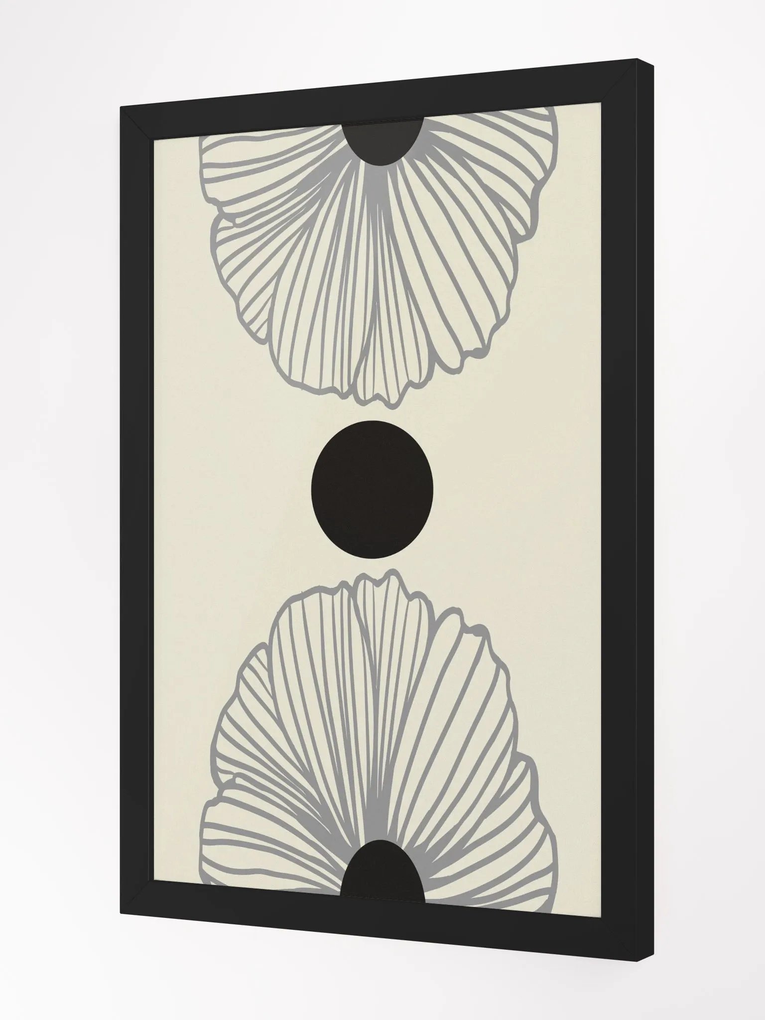 Monochrome Flora Framed Poster product image (12)